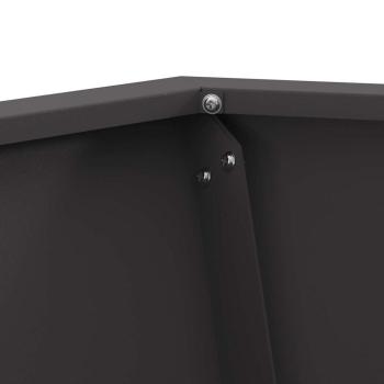 Feuerstelle Sechseckig Schwarz 50x50x40 cm Stahl