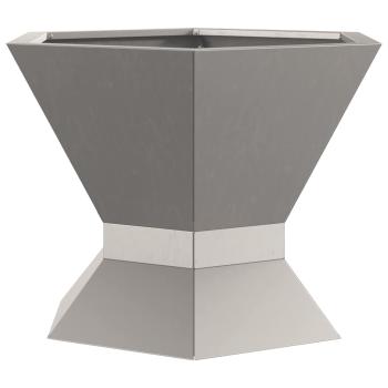 Feuerstelle Sechseckig 50x50x40 cm Wetterfester Stahl