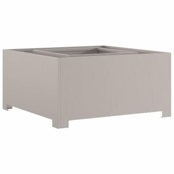 Feuerstelle Quadrat 80x80x40 cm Wetterstahl