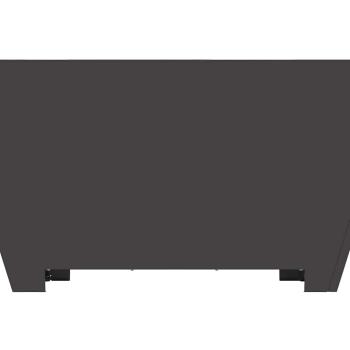 Feuerstelle Quadrat Schwarz 80x80x40 cm Stahl