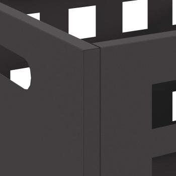 Feuerstelle Rechteckig Schwarz 50x30x40 cm Stahl