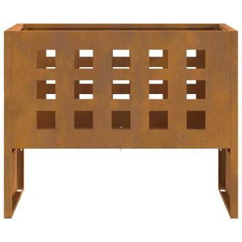 Feuerschale Rechteckig 50x30x40 cm Wetterfestes Stahl