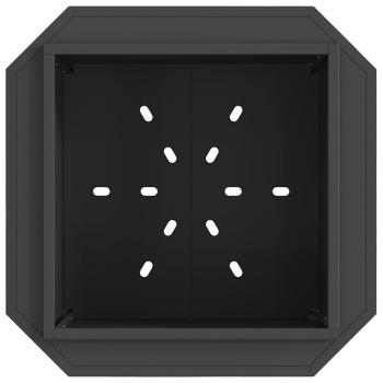 rauchfreier Feuer pit Schwarz 58x58x51 cm Stahl