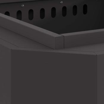 rauchfreier Feuer pit Schwarz 58x58x51 cm Stahl