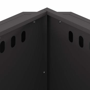 rauchfreier Feuer pit Schwarz 58x58x51 cm Stahl