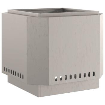 rauchfreier Feuergrill 58x58x51 cm wetterfestes Stahl