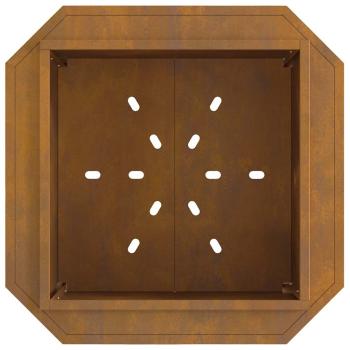rauchfreier Feuergrill 58x58x51 cm wetterfestes Stahl