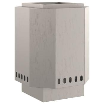 rauchfreie Feuerstelle 38x38x51 cm wetterfester Stahl