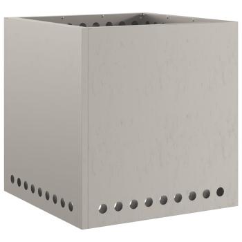 rauchfreier Feuergrill Quadrat 48x48x50 cm wetterbeständiger Stahl