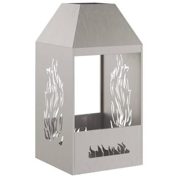 Feuerstelle 50x50x100 cm wetterfester Stahl