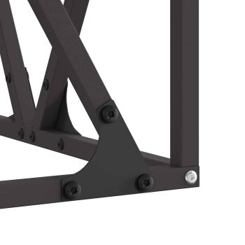 Feuerstelle Quadrat Schwarz 50x50x35 cm Stahl