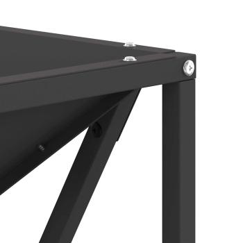 Feuerstelle Quadrat Schwarz 50x50x35 cm Stahl