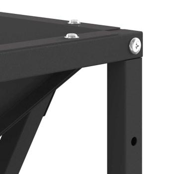 Feuerstelle Quadrat Schwarz 80x80x40 cm Stahl