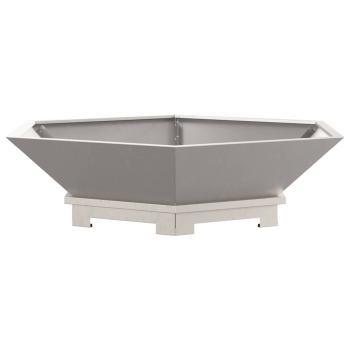 Feuerstelle sechseckig 100x100x28 cm Wetterfestes Stahl