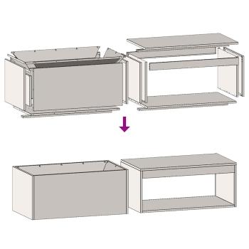 Feuerstelle mit Holzlager 160x45x35 cm Wetterfester Stahl