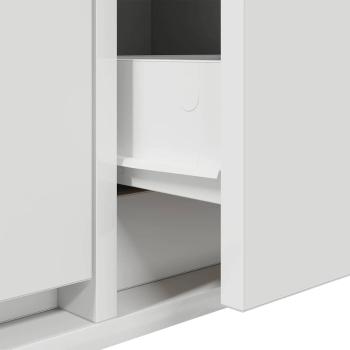 ARDEBO.de - TV-Schrank Weiß 100x31x25,5 cm Holzwerkstoff