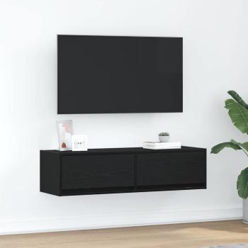 ARDEBO.de - TV-Schrank Schwarze Eiche 100x31x25,5 cm Holzwerkstoff