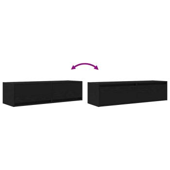 TV-Schrank Schwarze Eiche 100x31x25,5 cm Holzwerkstoff