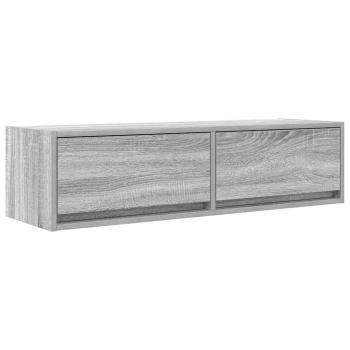 ARDEBO.de - TV-Schrank Grau Sonoma 100x31x25,5 cm Holzwerkstoff