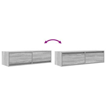 TV-Schrank Grau Sonoma 100x31x25,5 cm Holzwerkstoff