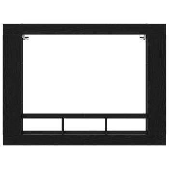 TV-Schrank Wandmontiert Schwarz Eiche 152x22x113 cm