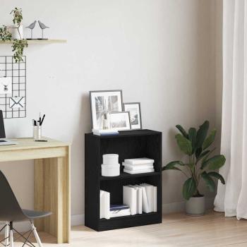 ARDEBO.de - Bücherregal Schwarz 60x24x76 cm aus Holzwerkstoff