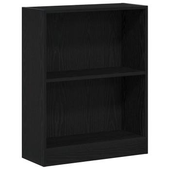 Bücherregal Schwarz 60x24x76 cm aus Holzwerkstoff
