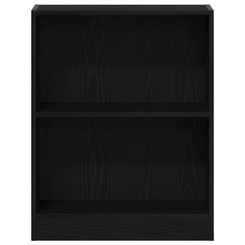 Bücherregal Schwarz 60x24x76 cm aus Holzwerkstoff