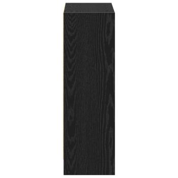 Bücherregal Schwarz 60x24x76 cm aus Holzwerkstoff