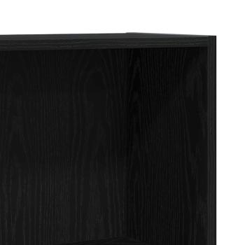 Bücherregal Schwarz 60x24x76 cm aus Holzwerkstoff