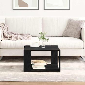 ARDEBO.de - Couchtisch schwarz, Eichenholz, 85x55x31 cm, Holzwerkstoff