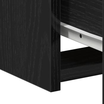 Nachttisch 2 stk. Schwarz Eichen-Optik 50 x 32 x 60 cm
