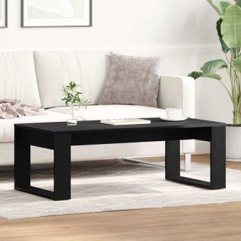 ARDEBO.de - Couchtisch in Schwarz mit Eiche, 102x50x35 cm aus Holzwerkstoff