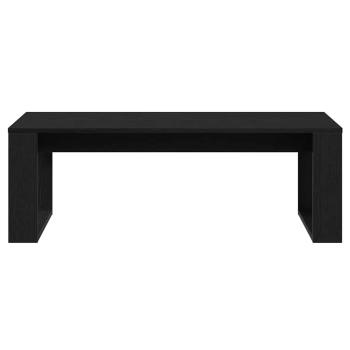 Couchtisch in Schwarz mit Eiche, 102x50x35 cm aus Holzwerkstoff