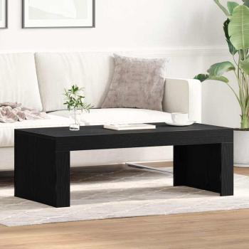 ARDEBO.de - Couchtisch Schwarz Eiche 102x50x35 cm Holzwerkstoff