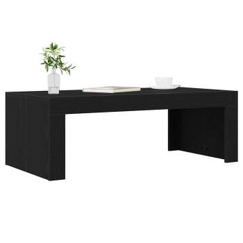 Couchtisch Schwarz Eiche 102x50x35 cm Holzwerkstoff