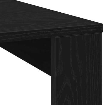 Couchtisch Schwarz Eiche 100x100x35 cm Holzwerkstoff