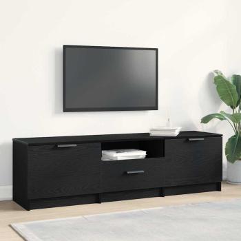 ARDEBO.de - TV-Schrank - Schwarzes Eichenholz - 140x35x40 cm - Aus Holzwerkstoff gefertigt