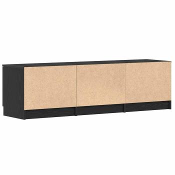 TV-Schrank - Schwarzes Eichenholz - 140x35x40 cm - Aus Holzwerkstoff gefertigt