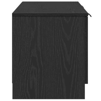 TV-Schrank - Schwarzes Eichenholz - 140x35x40 cm - Aus Holzwerkstoff gefertigt