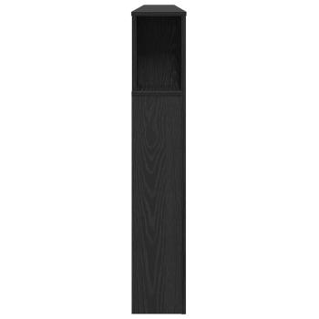 Kopfteilkabinett in schwarzem Eichenholz - 180x18.5x102.5 cm