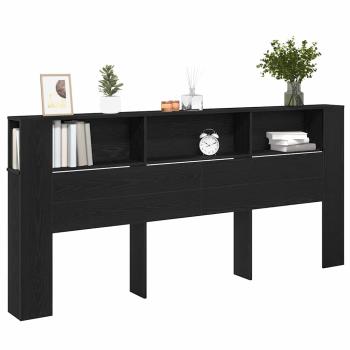Kopfteilschrank Schwarze Eiche 220x18,5x104,5 cm
