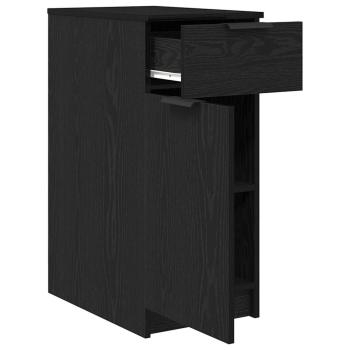 Schreibtischschrank in Schwarz Eiche - 33x50x75 cm - Hergestellt aus Werkstoff