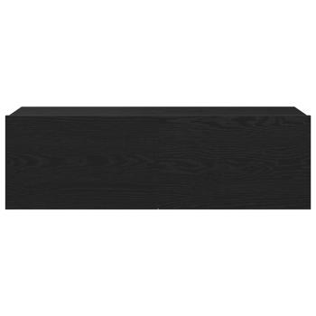 TV-Schränke 2er Set Schwarz Eiche 100x30x30 cm Holzfaser