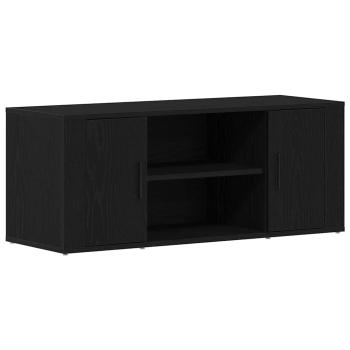 TV-Schrank Schwarz Eiche 100x35x40 cm Holzwerkstoff