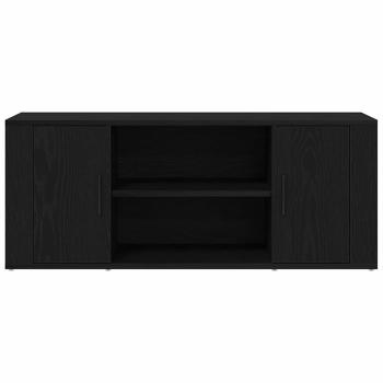 TV-Schrank Schwarz Eiche 100x35x40 cm Holzwerkstoff