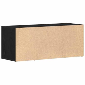 TV-Schrank Schwarz Eiche 100x35x40 cm Holzwerkstoff