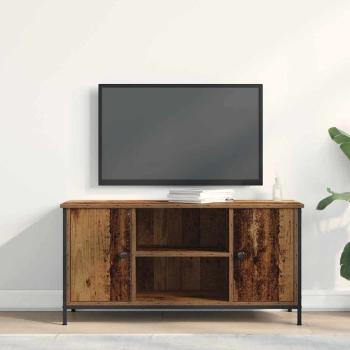 TV-Schrank Alte Optik 100x40x50 cm Holzwerkstoff und Stahl