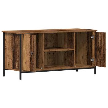 TV-Schrank Alte Optik 100x40x50 cm Holzwerkstoff und Stahl