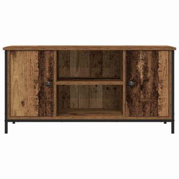 TV-Schrank Alte Optik 100x40x50 cm Holzwerkstoff und Stahl